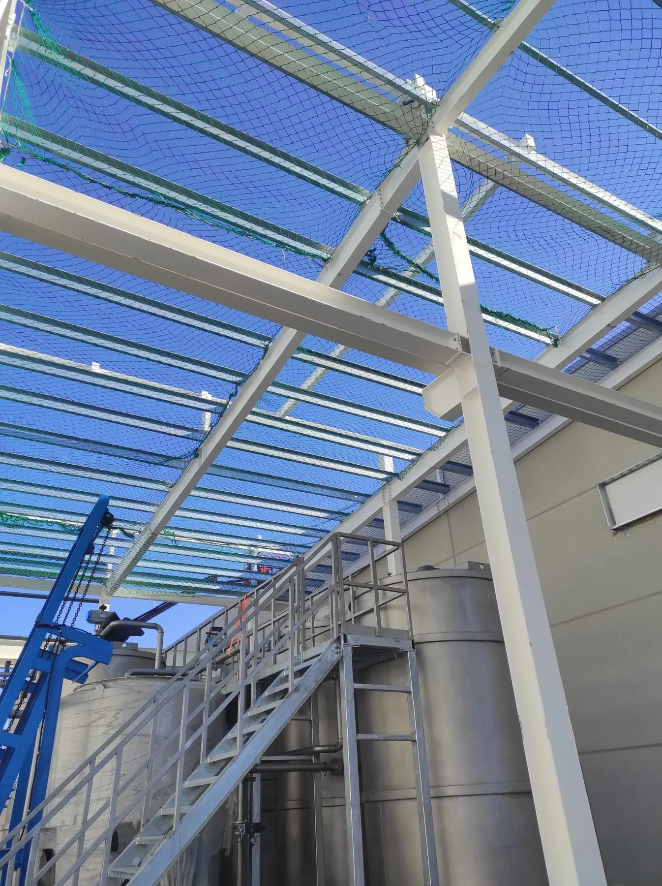 Estructura preparada para la instalación de cubierta
